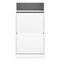 Schoenenkast 60x34x116 cm bewerkt hout wit