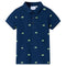 Kinderpoloshirt 128 marineblauw