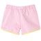 Kindershorts met bies 116 felroze