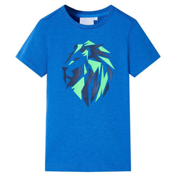 Kindershirt 128 blauw