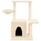 Kattenmeubel met sisal krabpalen 83 cm crmekleurig