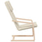 Relaxstoel stof crmekleurig