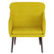 Fauteuil 63x76x80 cm fluweel geel