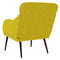 Fauteuil 63x76x80 cm fluweel geel