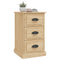 Nachtkastje 39x39x67 cm bewerkt hout sonoma eikenkleurig