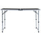 Campingtafel inklapbaar 120x60 cm aluminium grijs