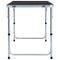 Campingtafel inklapbaar 120x60 cm aluminium grijs
