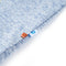 Kindershirt 116 gemleerd blauw