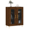 Dressoir 69,5x34x90 cm bewerkt hout bruineikenkleurig