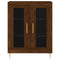 Dressoir 69,5x34x90 cm bewerkt hout bruineikenkleurig