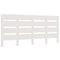 Hoofdbord 135x3x80 cm massief grenenhout wit