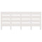 Hoofdbord 135x3x80 cm massief grenenhout wit