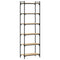 Boekenkast 6-laags 60x30x188 cm bewerkt hout sonoma eiken