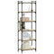 Boekenkast 6-laags 60x30x188 cm bewerkt hout sonoma eiken