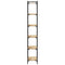 Boekenkast 6-laags 60x30x188 cm bewerkt hout sonoma eiken