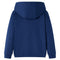 Kindertrui met capuchon paardenontwerp 104 marineblauw