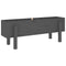 Plantenbak verhoogd 101x30x38 cm massief grenenhout grijs