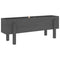 Plantenbak verhoogd 101x30x38 cm massief grenenhout grijs