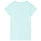 Kindershirt 128 lichtzeeblauw