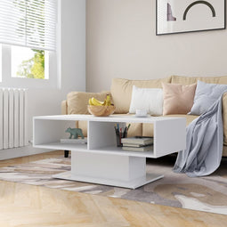 Salontafel 103,5x50x44,5 cm spaanplaat wit