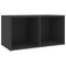 Tv-meubel 72x35x36,5 cm spaanplaat grijs