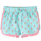 Kindershorts met trekkoord ijsjesprint 140 lichtmintkleurig