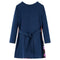 Kinderjurk met lange mouwen hertenprint 116 marineblauw