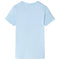 Kindershirt busjesprint 128 lichtblauw