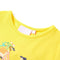 Kindershirt fiets 92 geel