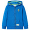 Kindervest met capuchon en rits 104 blauw