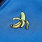 Kindervest met capuchon en rits 104 blauw