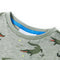 Kindershirt 104 gemleerd lichtkaki