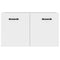 Wandkast 60x36,5x35 cm bewerkt hout wit