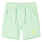 Kindershorts met trekkoord 92 felgroen