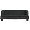 Kinderbank 80x45x30 cm fluweel zwart