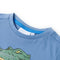 Kindershirt 104 middelblauw