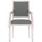 Fauteuil 54x59x99 cm stof donkergrijs