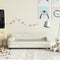Kinderbank 90x53x30 cm fluweel crmekleurig