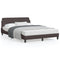 Bedframe met hoofdbord stof donkerblauw 140x190 cm