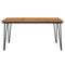 Tuintafel met haarspeldpoten 160x80x75 cm massief acaciahout