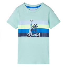 Kindershirt 92 lichtmintkleurig