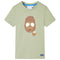 Kindershirt met korte mouwen 140 lichtkakikleurig