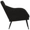 Fauteuil 63x76x80 cm fluweel zwart