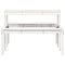 Picknicktafel 110x134x75 cm massief grenenhout wit