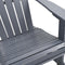 Tuinschommelstoel hout grijs