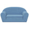 Kinderslaapbank 2-zits zacht pluche blauw