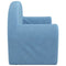 Kinderslaapbank 2-zits zacht pluche blauw