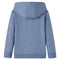 Kindertrui met capuchon 104 gemleerd blauw