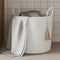 Opbergmand 40x35 cm katoen wit