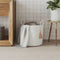 Opbergmand 40x35 cm katoen wit